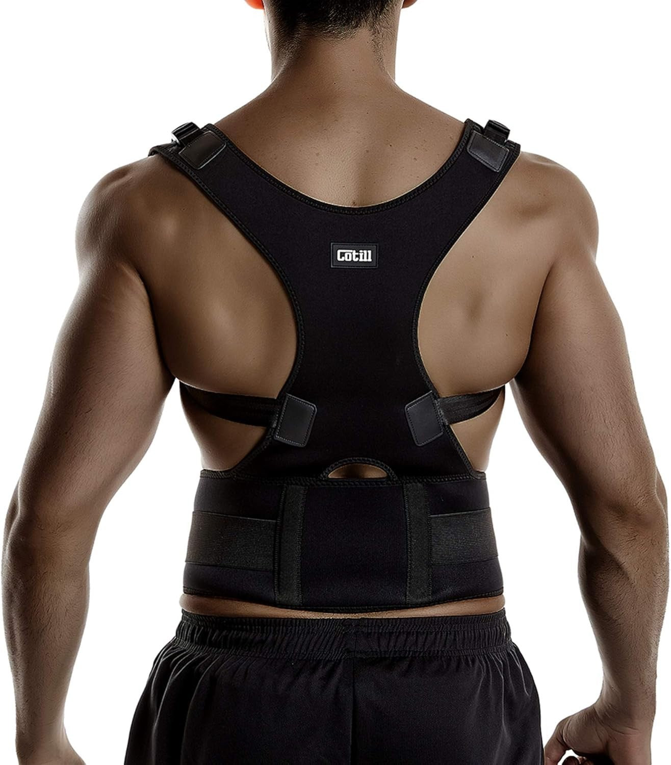 Aollop Posture Corrector Men Women Brace Back Support Belt Large New