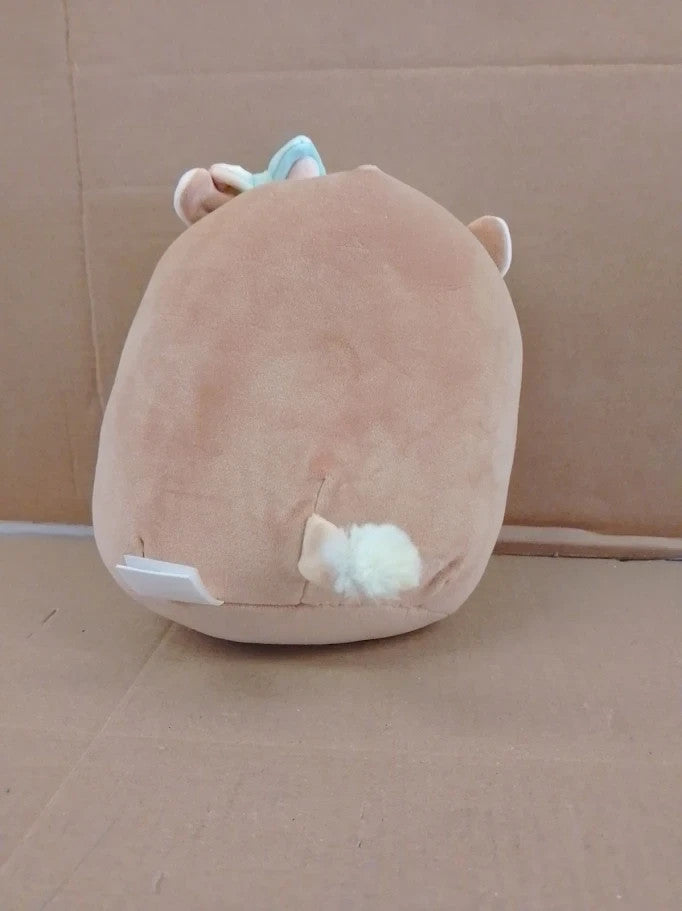 Squishmallows Original Griella Winking Brown Cow Rainbow Spotted Belly 8in Plush