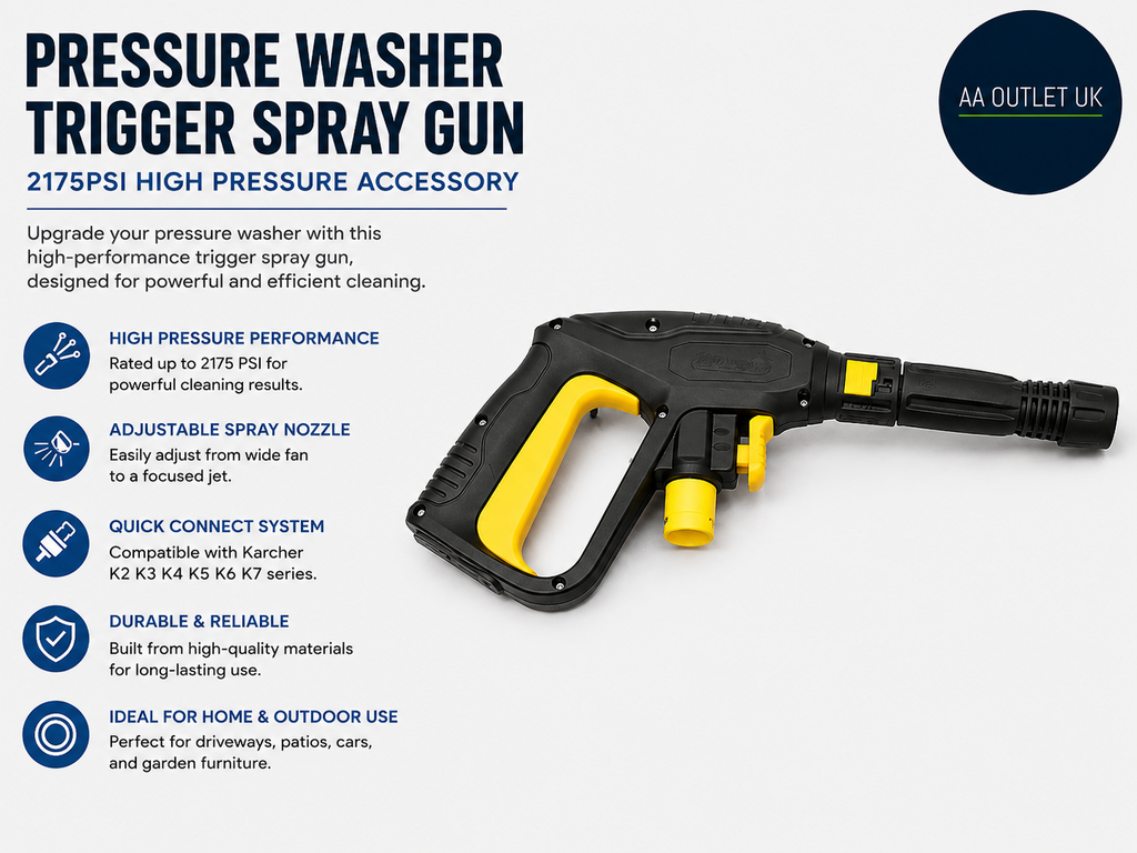2175PSI Pressure Washer Trigger Spray Gun Accessory Replacement Extension