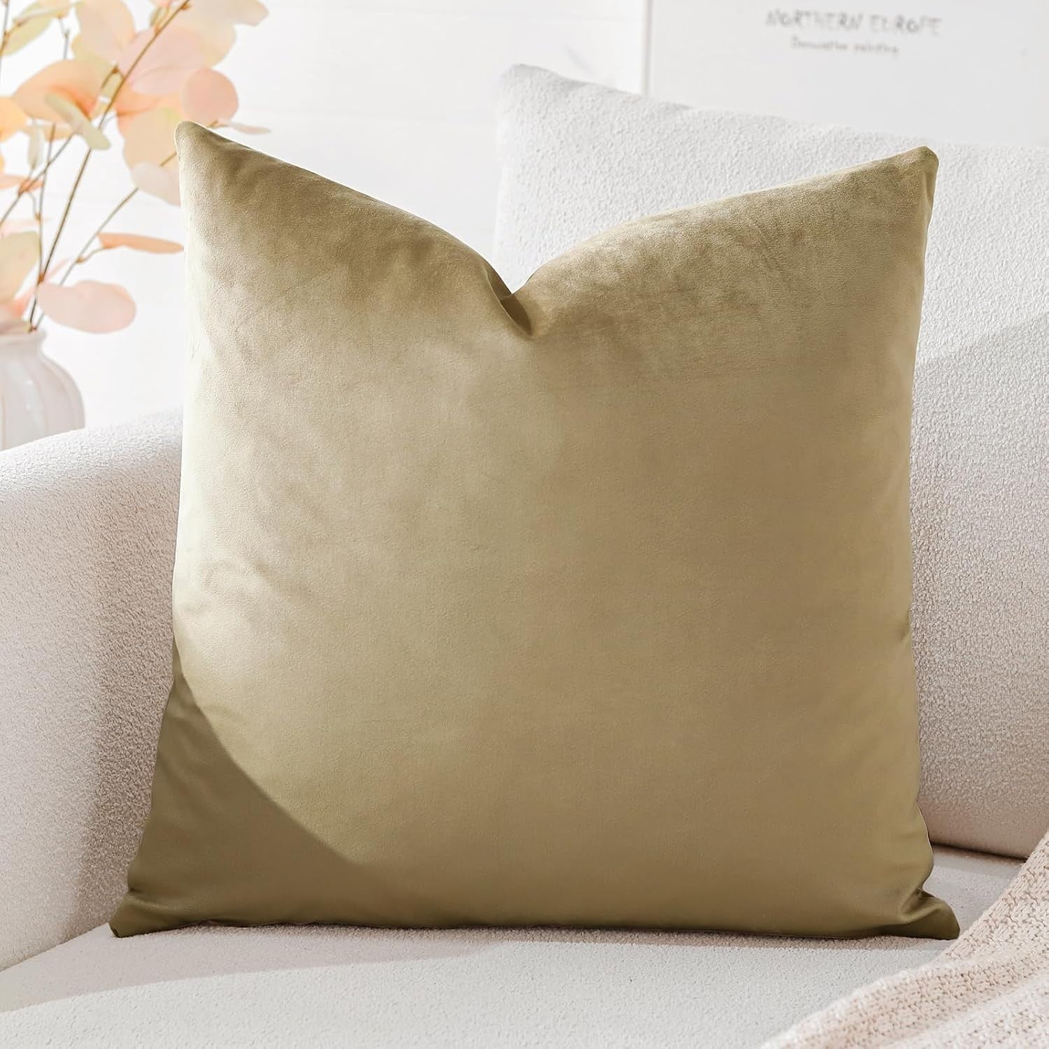 Artscope Luxury Velvet Cushion Covers Super Soft Decorative Throw Pillow 45x45cm