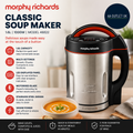 Morphy Richards Classic Soup Maker 1.6L Multi Settings Led Displayed Panel