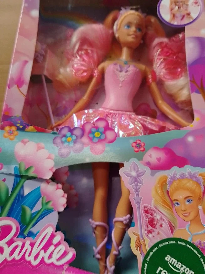 Mattel Barbie Fairy Doll JCP76 Toy Wand Fashion Accessories Colour Change New
