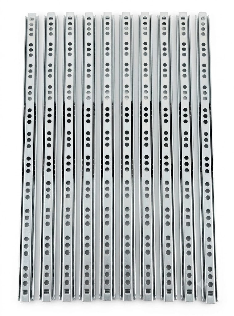 Emuca Ball Bearing Drawer Slide 17x374mm Partial Extension 5 Pairs Furniture New