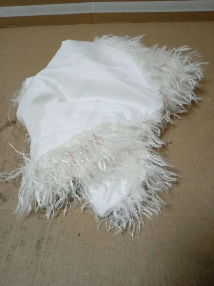 Furn Rowan Cushion Cover  Soft Faux Fur Mongolian Style Decorative Cushion New