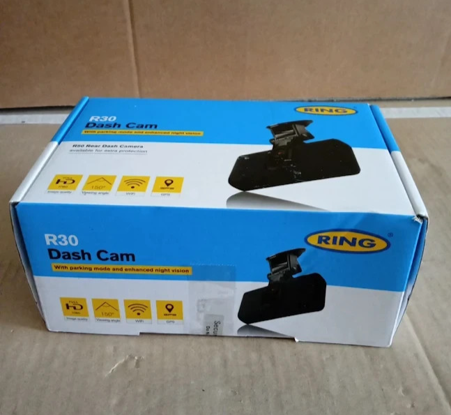 RING RDC30 Dash Cam Parking Mode Night Vision 150° Lens Car Camera Black New