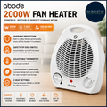 Abode Electric Fan Heater 2000w with 2 Heat Settings Overheat Protection Safe