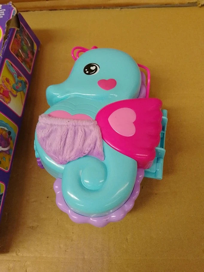 Polly Pocket Seahorse Purse Compact Playset Mattel World Toy Box New