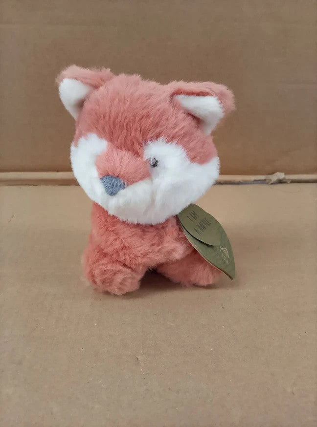 Aurora 23365 Ebba Baby Eco Francis Fox Rattle 6 Inch Recycled Soft Toy Brown New