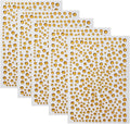 Cuixia Gem Stickers 4 Size 3 To 6mm Gold Rhinestone Adhesive Rhinestones New