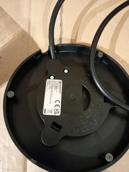Daewoo 1.7L 3000W Easy Fill Kettle Illuminated Glass Body 360 Swivel Base