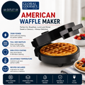 Global Gourmet Full Size American Waffle Maker Iron Machine 700W Electric