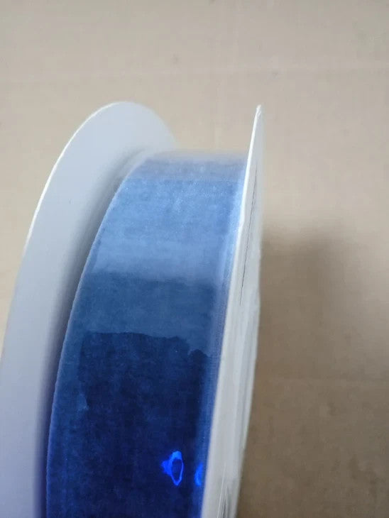 Italian Options Velvet Blue Ribbon High Quality Luxury Single Face Crafting New