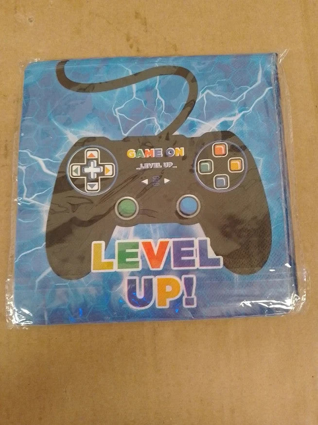 Video Game Party Supplies Gaming Birthday Decorations Plates Cups Design New
