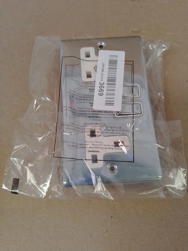 Aet CPC2GSOCWC Polished Chrome Classical 2 Gang White Insert Metal Rocker Switch