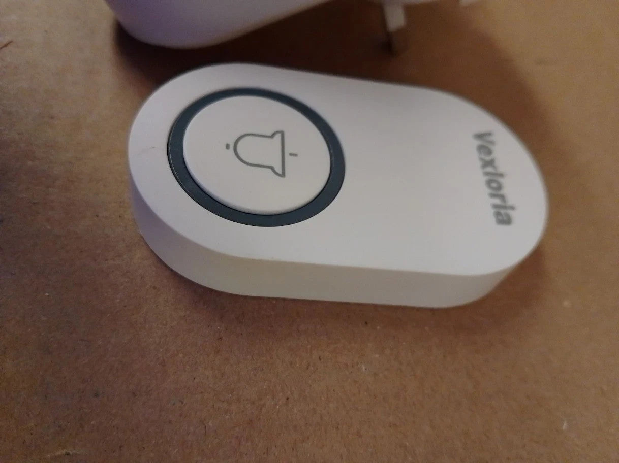 Vexloria Wireless Doorbell Receiver 150m Long Range Battery Operated White