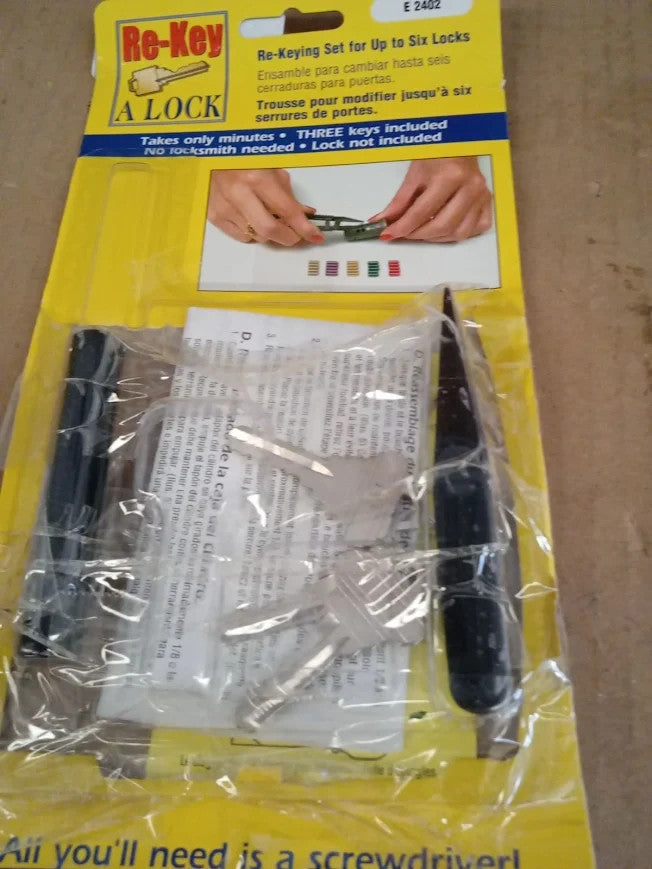 Prime Line E 2402 Re Keying Lock Kit Pre Cut Keys All Your Locks One Key New
