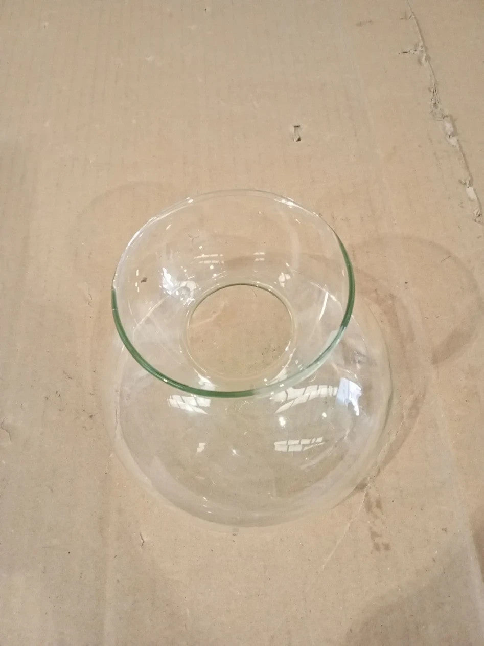 Canopy Vase 9.5cm Recycled 28x28x14.5cm Domed Baase Glass Clear
