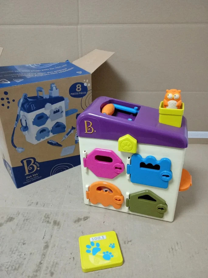 B Toys Vet Set Toddlers Kids Pet Care Pretend Play Plush 2+ New