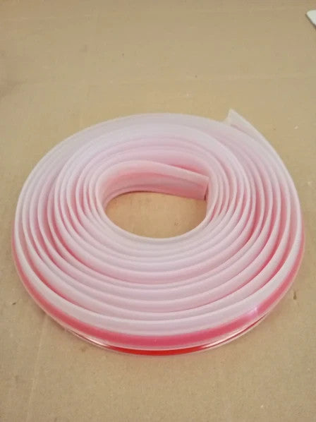 Transparent Flexible Door Edge Seal 5m 16.4ft Silicone Skirting Board Seal New