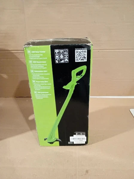 Draper 45923 Grass Trimmer Double Line 220mm 250W Green Black 40x19.8cm New