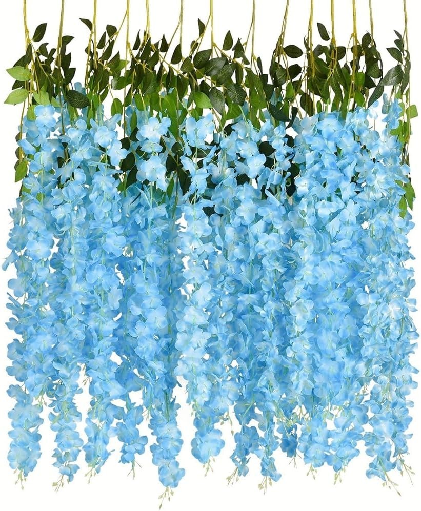 Natureman 3.6ft Hanging Garland Silk Flowers Artificial Wisteria Vine Ratta New