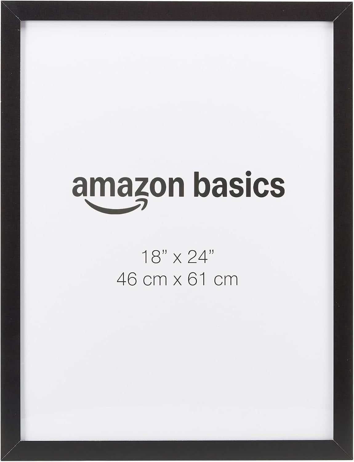 Amazon Basics Rectangular Wooden Poster Picture Frame 46x61cm Black New