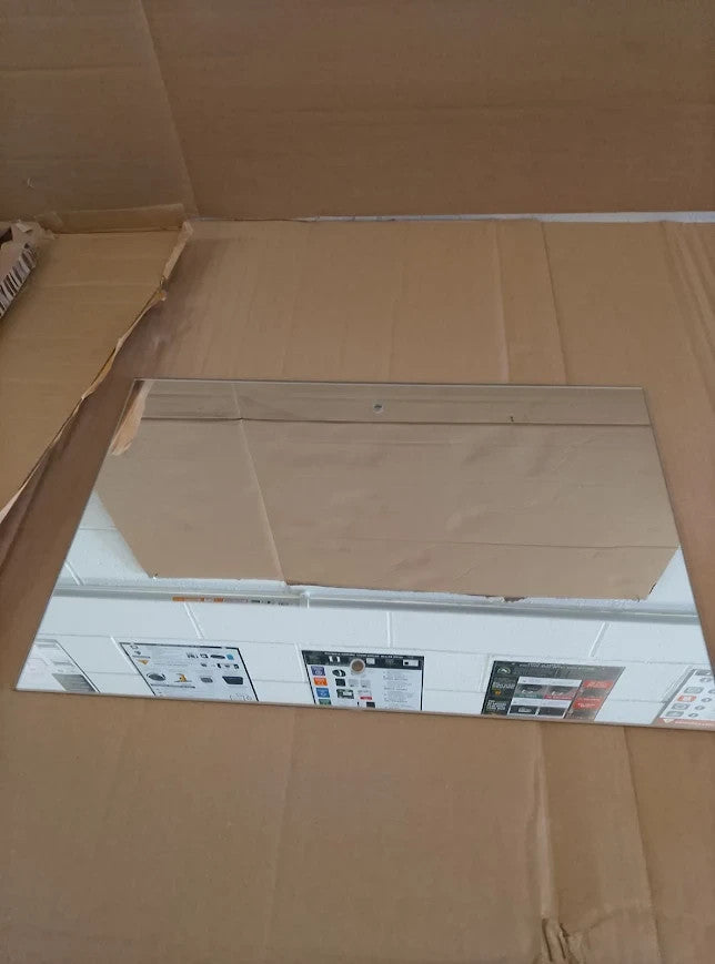 Argos Home Silver Drilled Bathroom Wall Mounted Mirror 45x30cm New