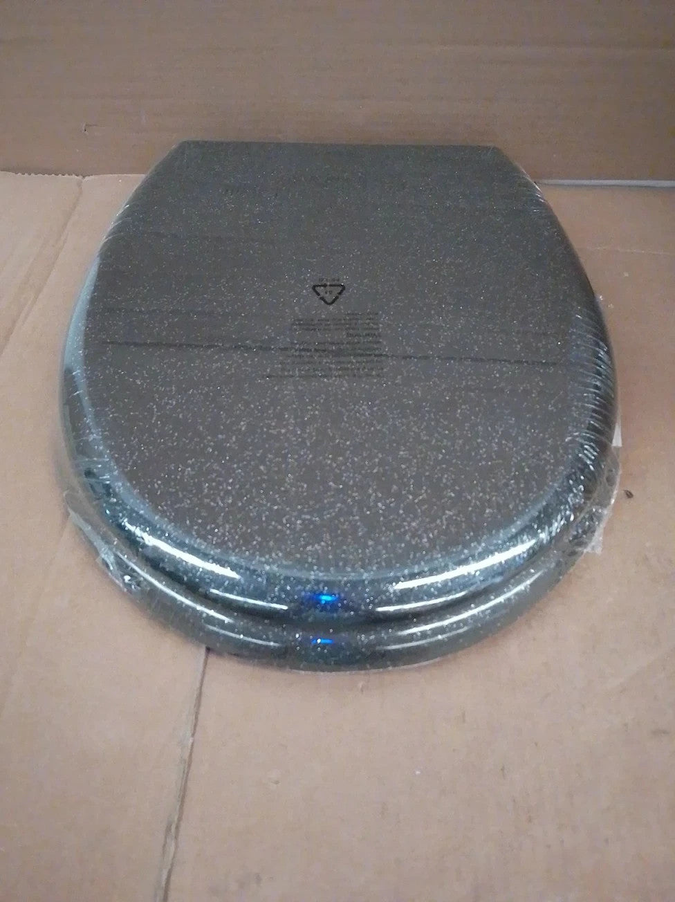 Argos Home Black Glitter Slow Close Toilet Seat Bathroom Replacement Design New