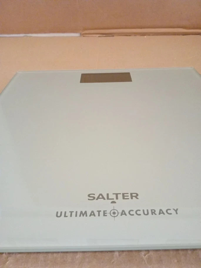 Salter Ultimate Accuracy Digital Bathroom Scales Toughened Glass Platform Silver