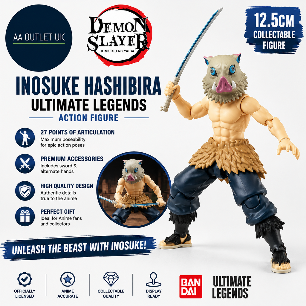 Bandai Ultimate Legends Inosuke Hashibira Action Figure 12.5cm Anime 4+