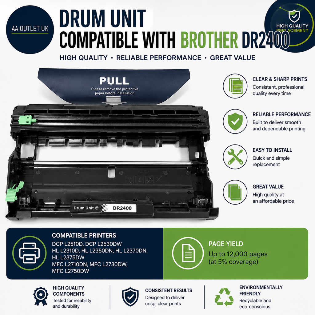 Drum Compatible With Brother Dr2400 Dcp L2510D Dcp L2530DW HL L2310D HL L2350DN