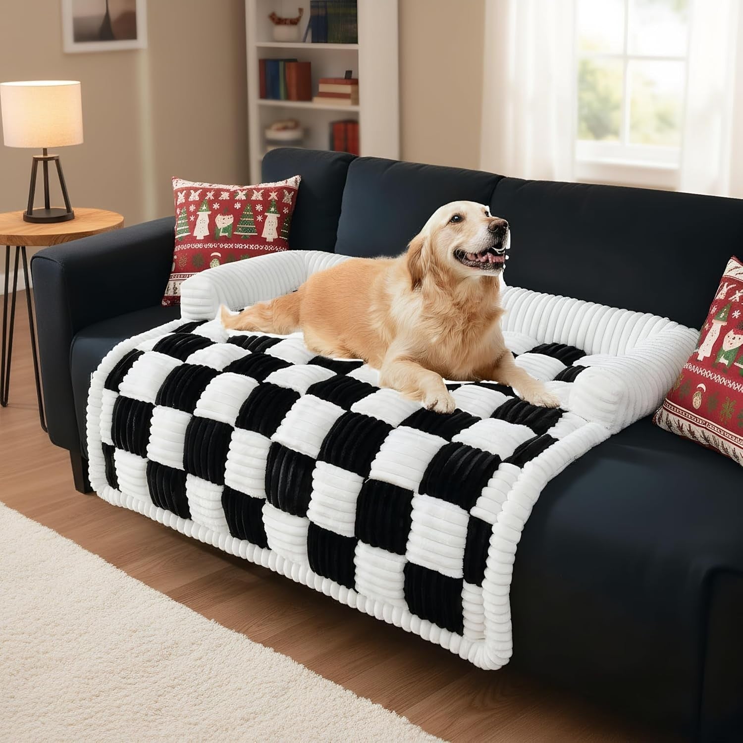 LiveGo Pet Couch Protector Covers Dogs Plush Washable Cozy 75x75cm New