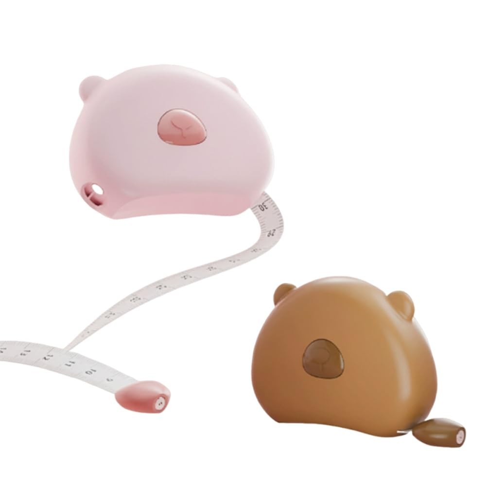 2 Pieces Of Bear Tape Measure Accurate Three Digit Measuring Ruler Mini New