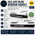 Yale Upvc Inline Window Handle White Locking Espag Double Glazing Replacement