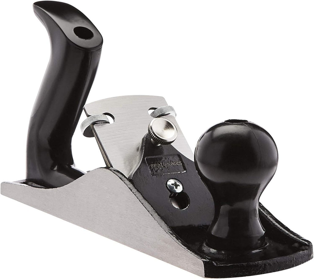 Amazon Basics Woodworking Hand Planer No 4 Adjustable Bench Plane Black New