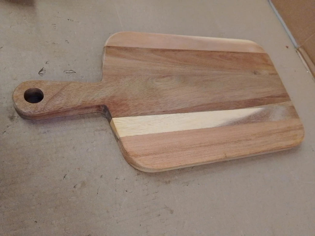 Cole Mason Barkway Small Chopping Board Handle Acacia Wood Double Sided New