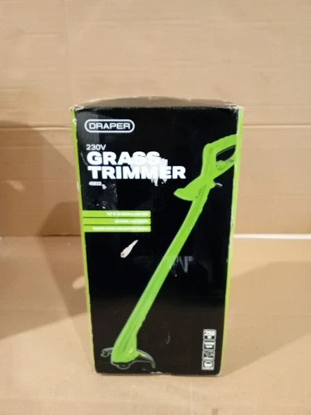 Draper 45923 Grass Trimmer Double Line 220mm 250W Green Black 40x19.8cm New