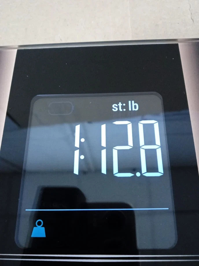 Runstar Body Weight BMI Fat Heart Rate Smart Bathroom Scales LCD Black Brown
