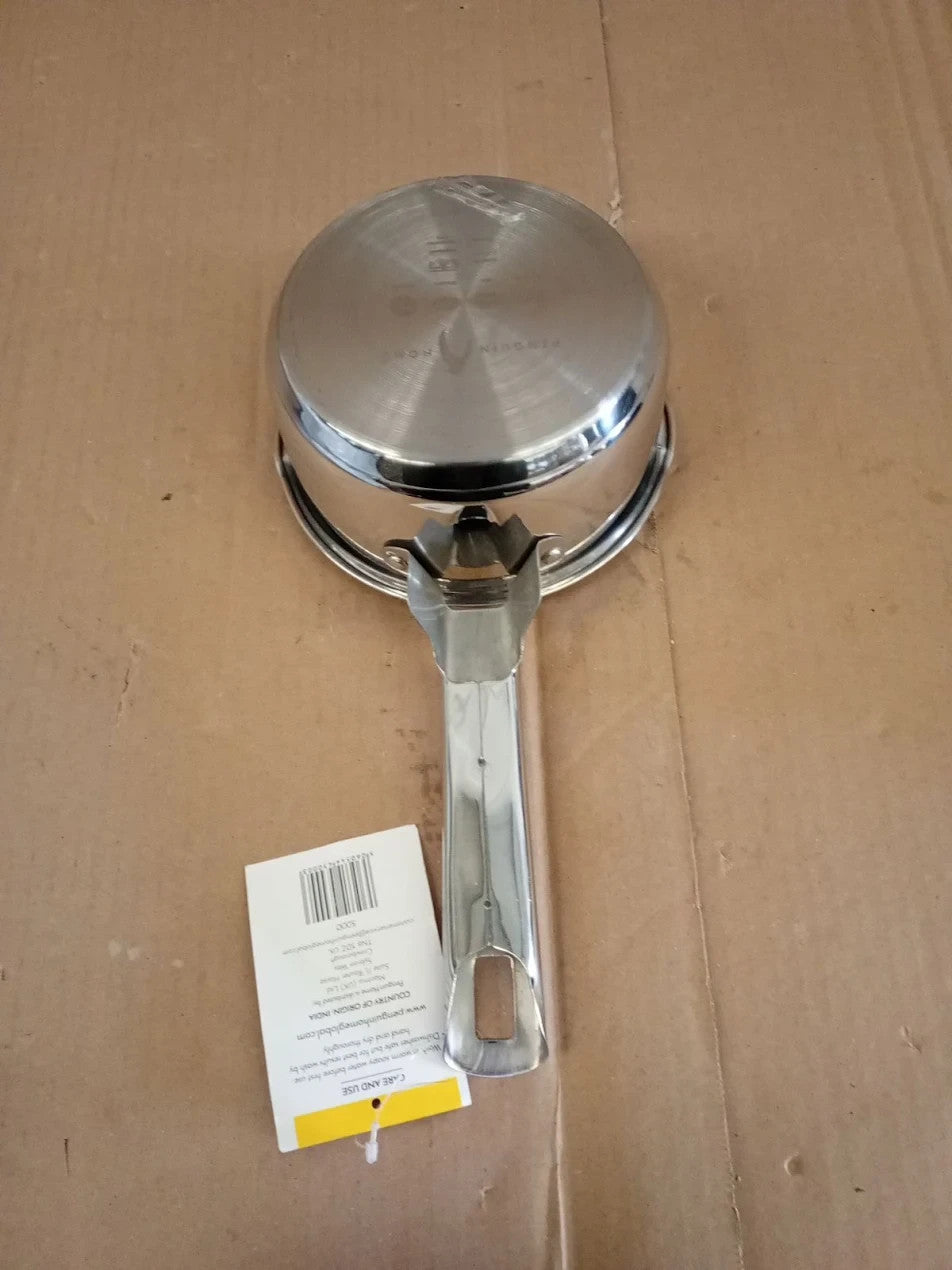 Penguin Home Stainless Steel Milk Pan 14cm 1L Capacity Double Sided Induction