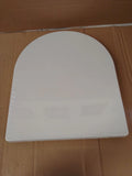 Home Soft Close D Shaped Toilet Seat White 41.5x36.1x5.1cm Adjustable Fit