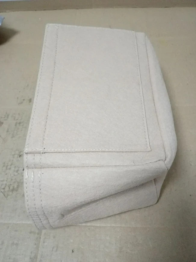 Nepak Felt Handbag Organizer Bag In Bag Women Zip Bag 23x15 x13.5cm Biege New