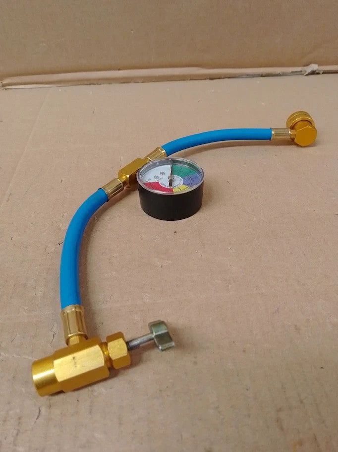 Aupoko R134A AC Refrigerant Charge Hose Acme RH Can Opener Tap Dispensing New
