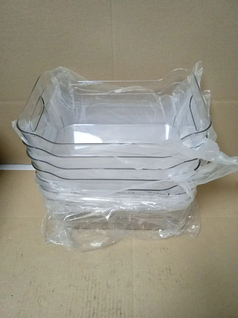 Tiawudi 8 Pieces Plastic Storage Bins Multi Use Pantry Organizer Containers New