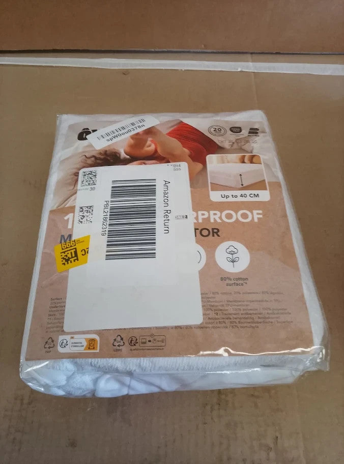 Waterproof Mattress Protector Double Bed 135x190cm Hypoallergenic Absorbent New