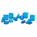 Hand2mind Eta 29035P Blue Power Geometric Solids Set 12 Easy Storage New