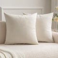 Miulee Christmas Velvet Soft Soild Microfiber Decorative Square Pillow Case New