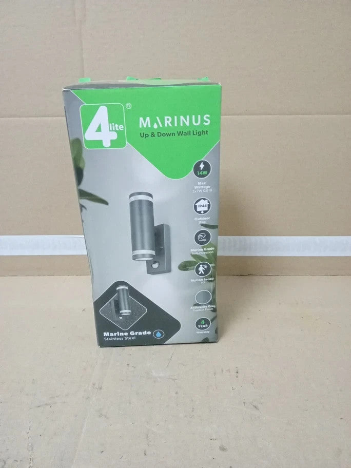 4lite Marinus Outdoor Up Down Wall Light Rust Free Motion Sensor Exterior Lamp