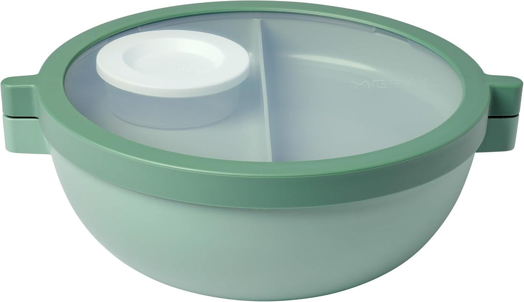 Mepal Vita Bento Lunch Bowl 1500ml Multi Compartment Salad Box Nordic Sage New