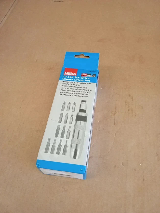 Hilka 11670013 1/2in  Pro Craft Impact Driver Set Chrome Vanadium Steel New