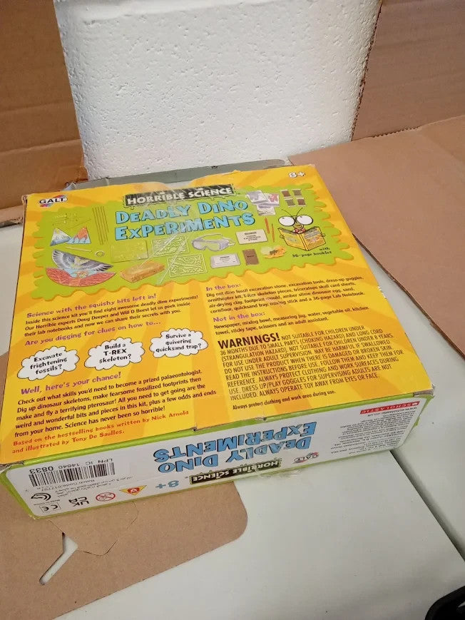 Galt Deadly Dino Experiments Horrible Science Fossil Digging Kids Slime Kit 8+